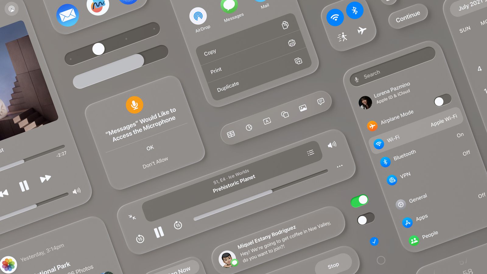 iOS 18 the new UI similar to visionOS 2