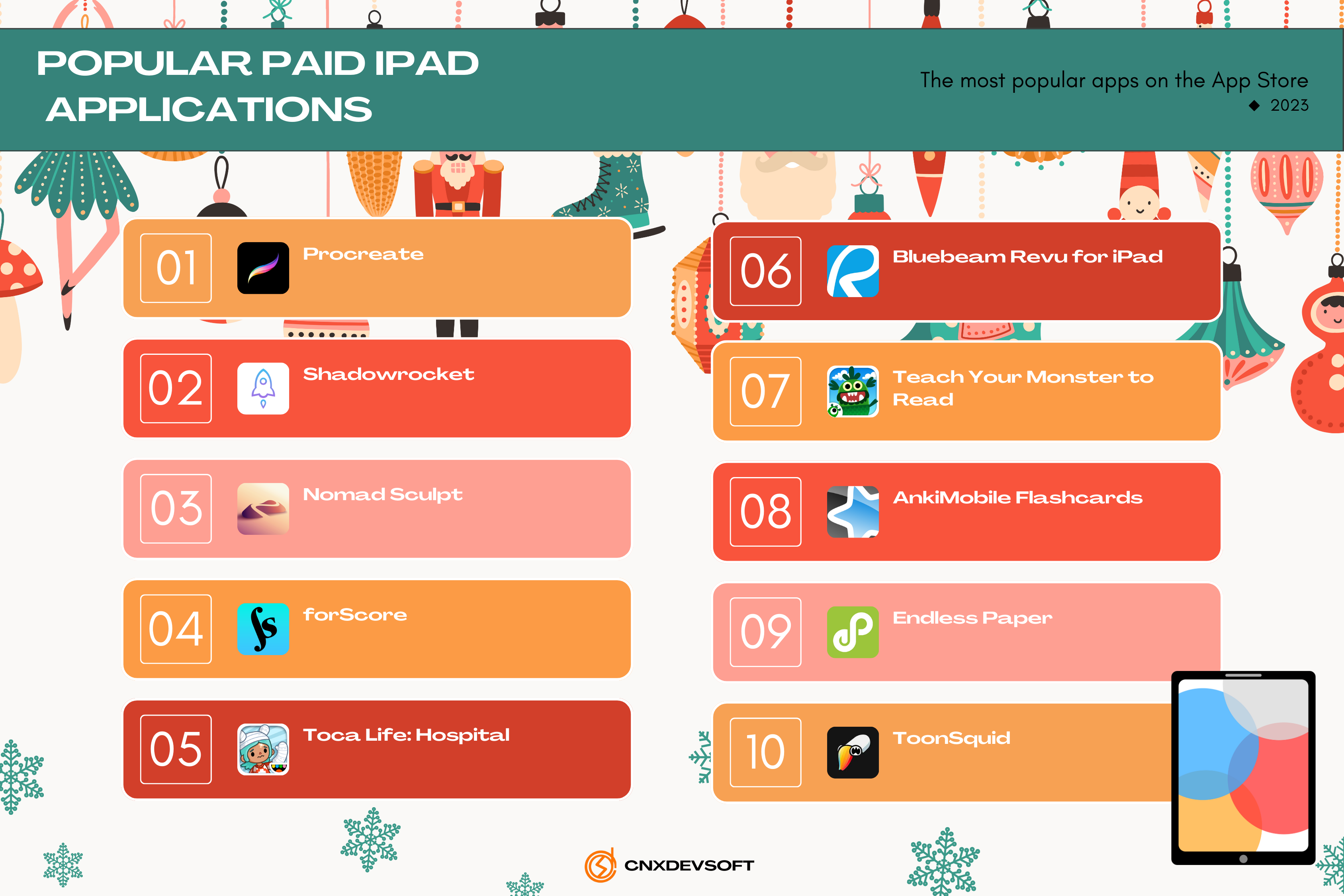 CNXDEVSOFT The most popular apps on the App Store in 2023