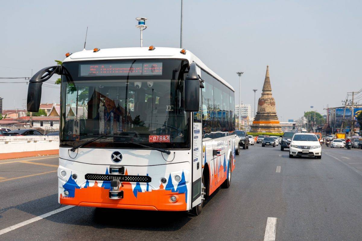Thailand's first driverless ev bus